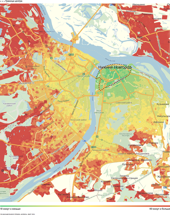 Нижний Новгород продолжает бить рекорды по уровню загруженности дорог 2 Нижний Новгород продолжает бить рекорды по уровню загруженности дорог 2