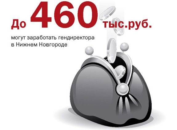В Нижнем Новгороде генеральные директора могут заработать до 460 тыс. руб. 1