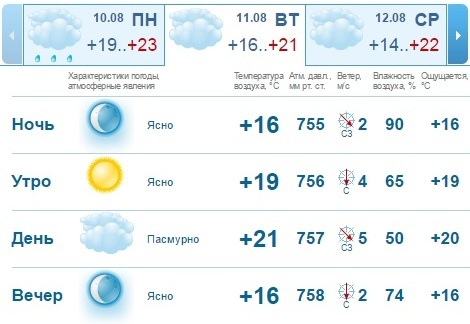 Погода на рабочую неделю в Нижнем Новгороде: переменная облачность, нежарко 1