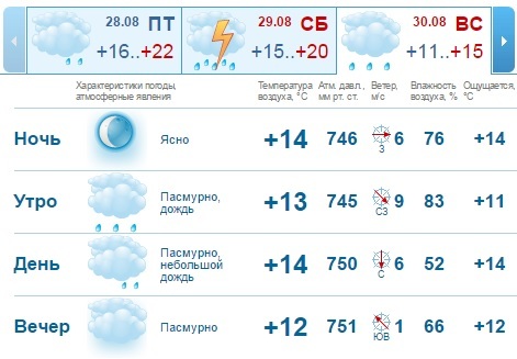 Погода на выходные в Нижнем Новгороде: прохладно и дождливо 1