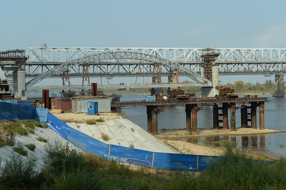 В Нижнем Новгороде установлен первый пролет Борского моста-дублера 1