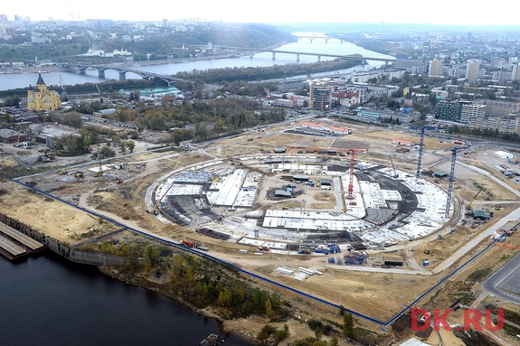 Крупнейшие стройки Нижнего Новгорода с высоты: эксклюзивный фоторепортаж DK.RU 1