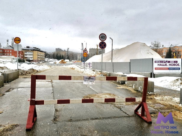 В центре Нижнего Новгорода изменят схему движения из-за строительства метро 
