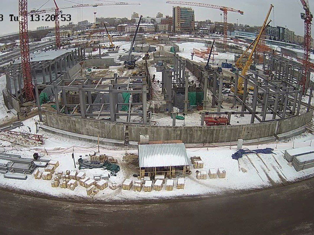 В Нижнем Новгороде завершается бетонирование цоколя ледовой арены