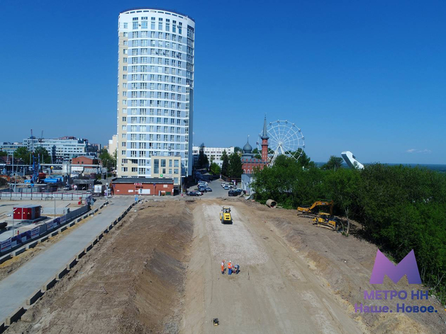 В Нижнем Новгороде закроют дорогу возле строящейся станции метро 
