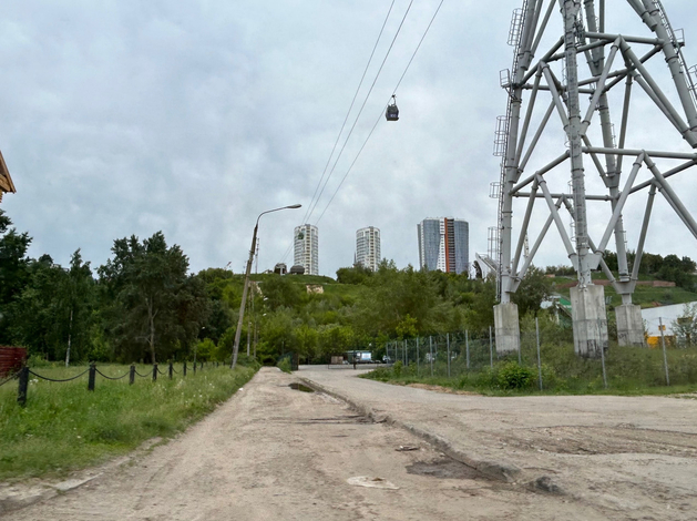 Рядом с нижегородской канатной дорогой сошел оползень
