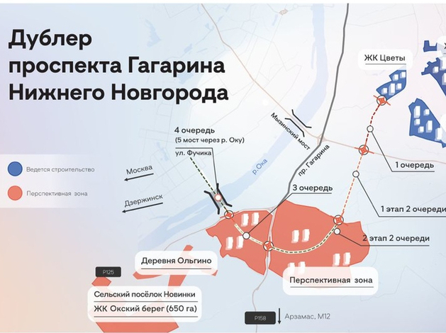 В Нижнем Новгороде проезд по дублеру проспекта Гагарина может стать платным 
