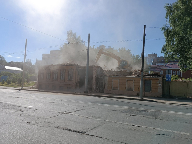 Снесенные на улице Горького дома обещают восстановить