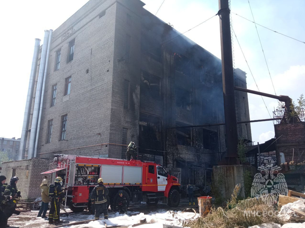 В Нижнем Новгороде горело крупное производственное здание
