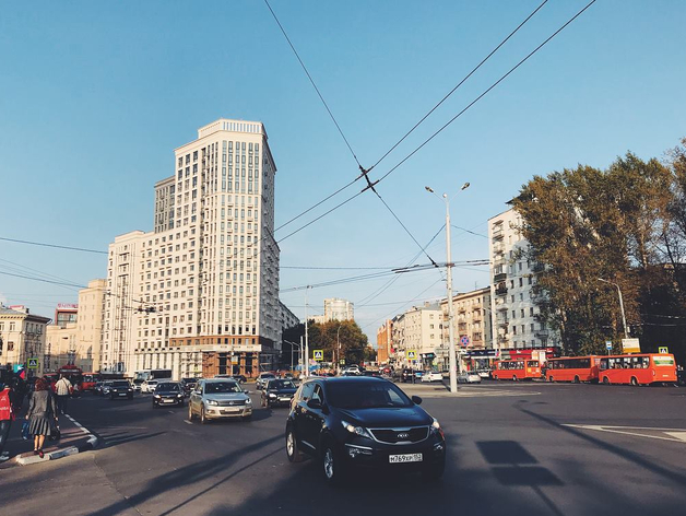 В Нижнем Новгороде достроили временную дорогу через площадь Свободы