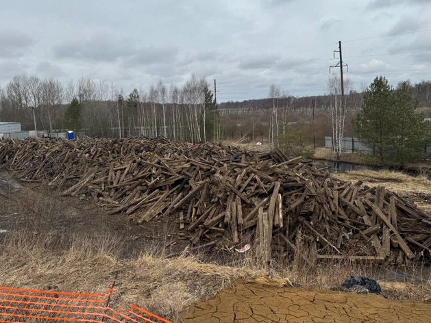 Суд приостановил работу компании из-за свалки шпал на Бору
