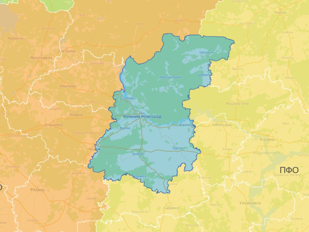 Нижегородская область снова вошла в топ-3 регионов по число просмотров на инвесткарте РФ